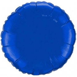 Balon foliowy okrągły Niebieski 46 cm